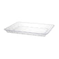 Scalloped Clear Rectangular Serving Tray - 2 Count Serving Tray Pro Linens