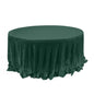 Sequin 120" Round Tablecloth Hunter Emerald Green - Seamless Glittering Table Cover Pro Linens