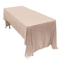 Sequin Dots Polyester 60"x126" Rectangle Tablecloth Shimmering Blush - Wrinkle Free & Sparkling Table Cover - Pro Linens