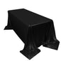 Sequin Dots Polyester 90"x132" Rectangle Tablecloth Shimmering Black - Seamless, Glittering & Wrinkle Free Table Cover - Pro Linens