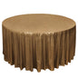 Sequin Dots Polyester Round 120" Tablecloth Antique Gold - Wrinkle Free & Sparkling Table Cover Pro Linens