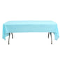 Serenity Blue Rectangle Plastic Table Cover, 54"x108" PVC Waterproof Disposable Tablecloth - Pro Linens