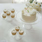 Set of 3 Clear Plastic Round Pedestal Cake Stands, Stackable Cupcake Dessert Display Holders - 9", 11", 15" Pro Linens