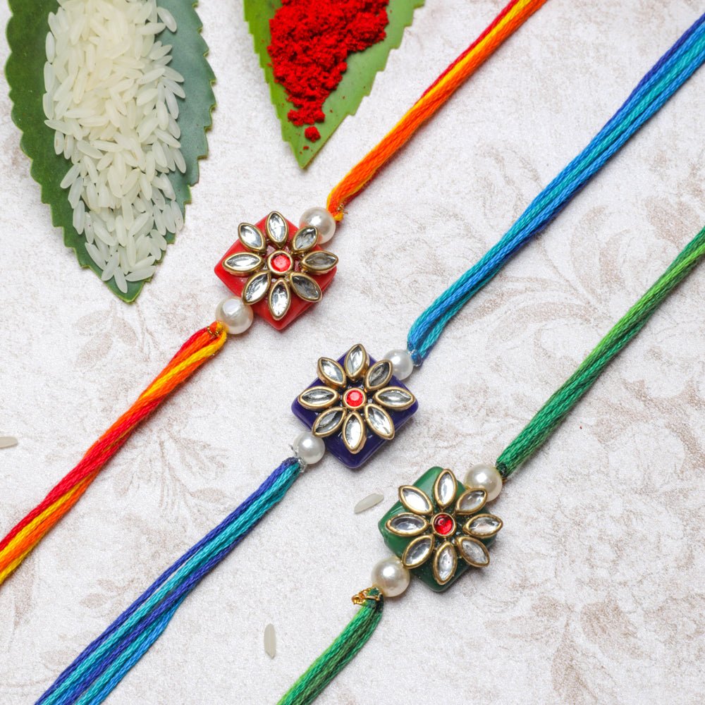 Set of 3 Handmade Rakhi rakhi PRO Indian