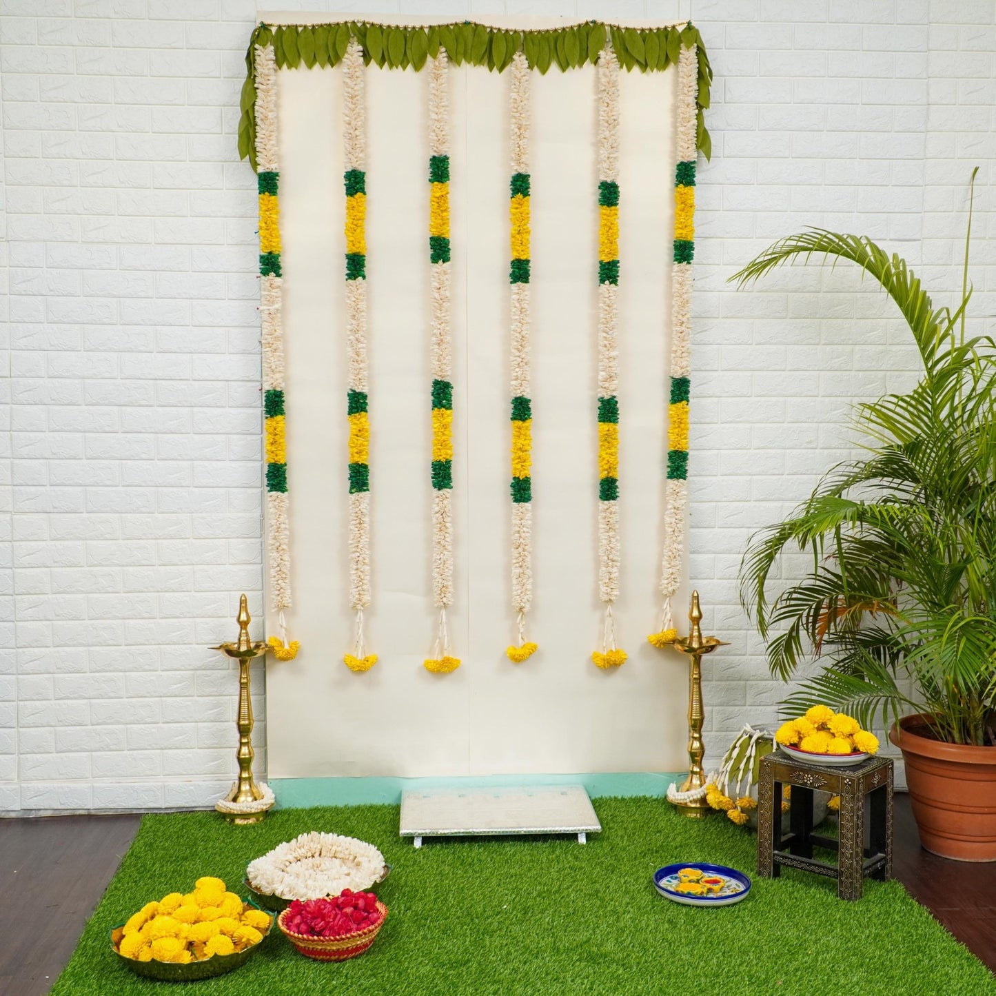 Shola Wood Garlands Backdrop Kit Kit PRO Indian