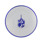 Silver and Blue Round Plastic Plate 10 Pack - Chanukah Plate Pro Linens