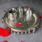 Silver Plated Pooja Thali White metal PRO Indian