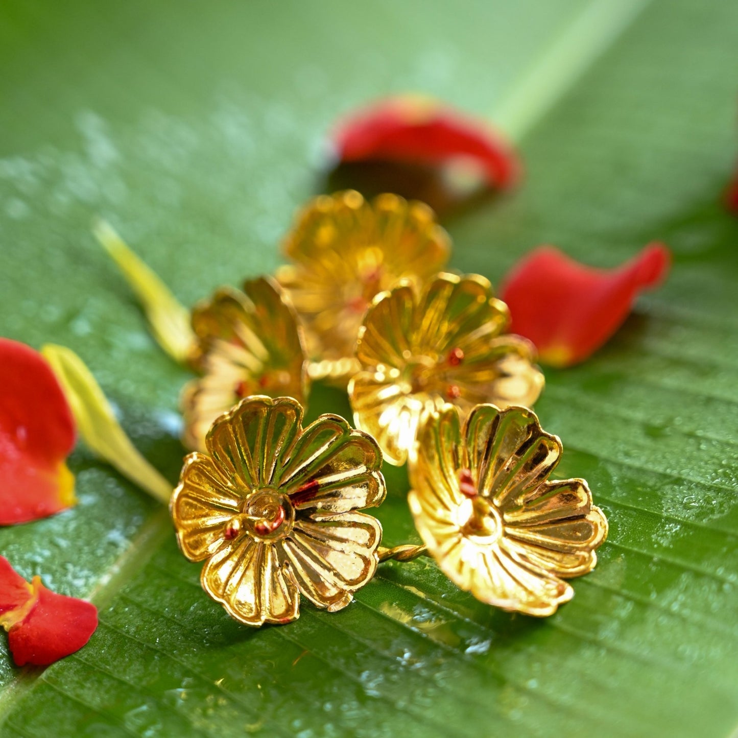 Silver Puja Flowers PRO Indian