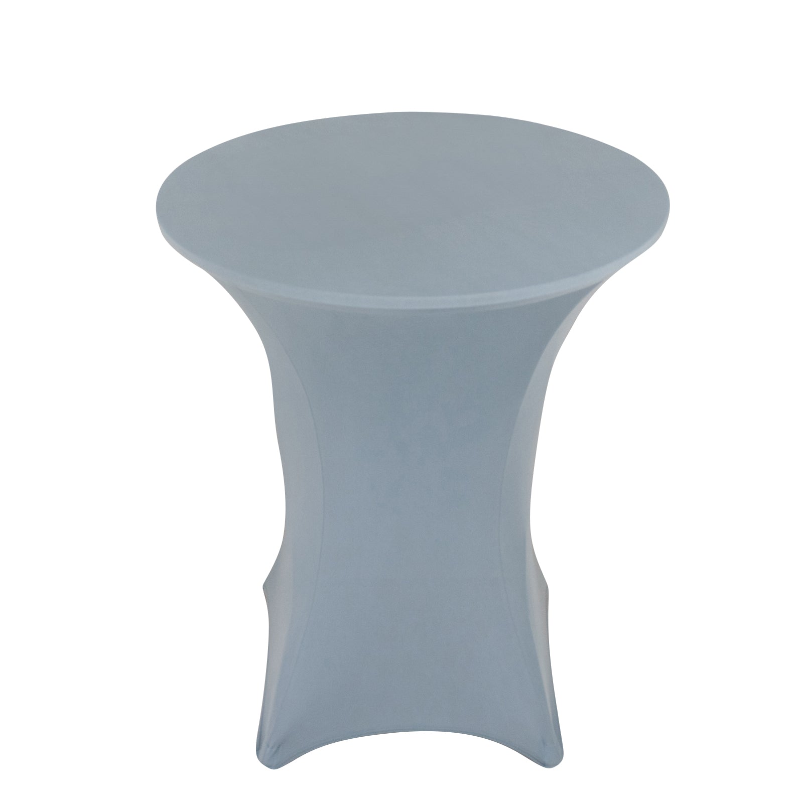 Spandex 33"-36" Round Cocktail Table Cover Dusty Blue - Easy to Maintain Stretch Fitted Highboy Tablecloth Pro Linens