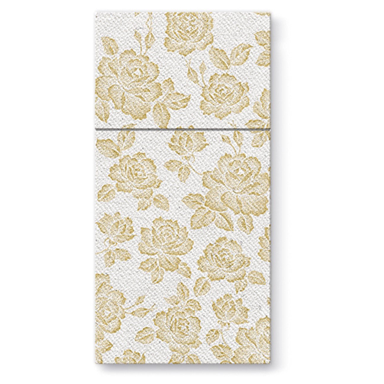 Subtle Roses Airlaid Gold Pocket Napkin 1/8 Fold - 25 pack Pocket Napkins Pro Linens