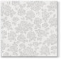 Subtle Roses Silver Airlaid 1/4 Fold Dinner Napkin - 50 Pack Dinner Napkins Pro Linens