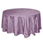 Taffeta 120" Round Tablecloth Violet Amethyst - Seamless Accordion Crinkle Table Cover Pro Linens