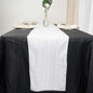 Taffeta 12"x108" Table Runner White - Accordion Crinkle Design for Modern Gatherings Pro Linens