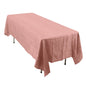 Taffeta 60"x102" Rectangle Tablecloth Dusty Rose - Accordion Crinkle Table Cover Pro Linens