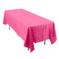 Taffeta 60"x102" Rectangle Tablecloth Fuchsia - Accordion Crinkle Table Cover Pro Linens