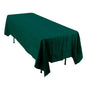 Taffeta 60"x102" Rectangle Tablecloth Hunter Emerald Green - Accordion Crinkle Table Cover Pro Linens