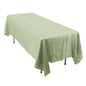 Taffeta 60"x102" Rectangle Tablecloth Sage Green - Accordion Crinkle Table Cover Pro Linens