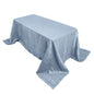 Taffeta 90"x132" Rectangle Tablecloth Dusty Blue - Seamless Accordion Crinkle Table Cover Pro Linens