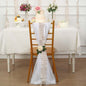 Taffeta Ribbon Sash with 4" Leaf Petal Design Beige 50ft - Sophisticated Artificial Fabric Garland Pro Linens