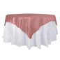 Velvet 72"x72" Table Overlay Square Tablecloth Dusty Rose - Premium Soft Finish Table Topper Pro Linens