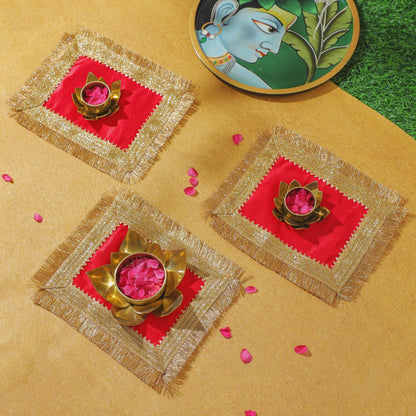 Velvet Cloth Pooja Aasan Aasan mat PRO Indian