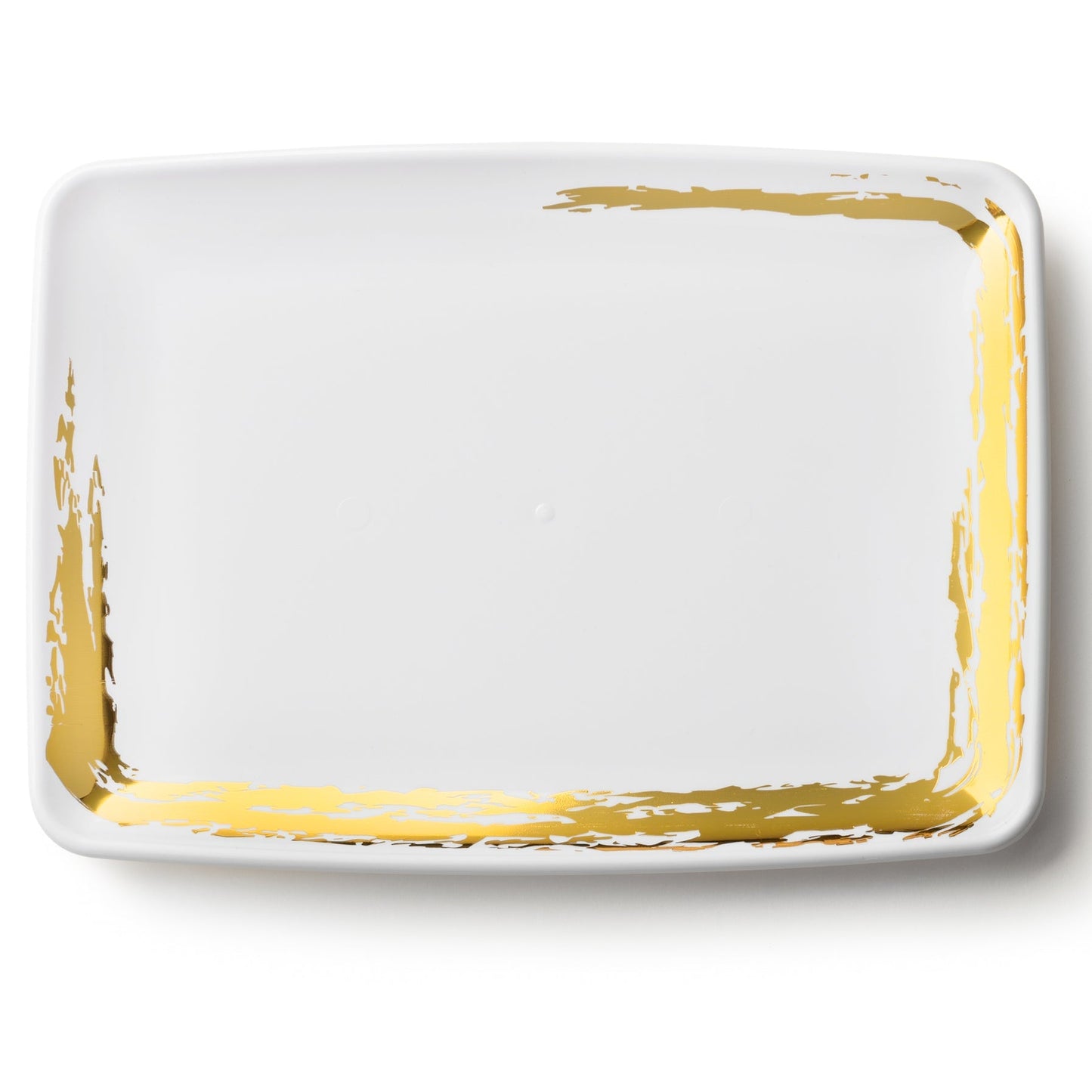 Whisk White and Gold Rectangle Serving Dish - 2 Pack - Pro Linens