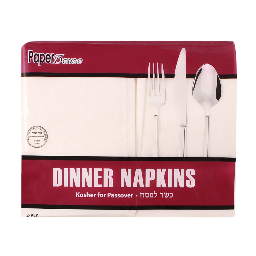 White 2-Ply Dinner Napkins - 100 Count Buffet Napkins Pro Linens