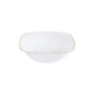 White and Gold 6 oz. Plastic Dessert Bowls 10 Pack - Organic Soup & Dessert Bowls Pro Linens