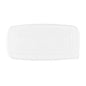 White and Gold Organic Rectangular Plastic Salad Bowl - 1 Count Serving Bowl Pro Linens