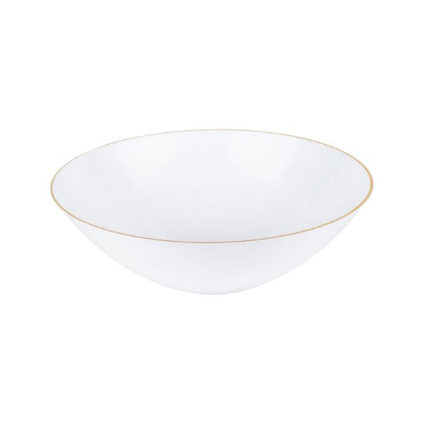 White and Gold Round Plastic Plate 10 Pack - Chanukah Plate Pro Linens