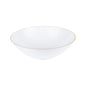 White and Gold Round Plastic Plate 10 Pack - Chanukah Plate Pro Linens