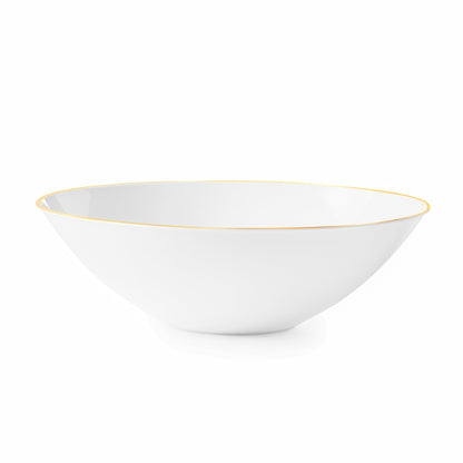 White and Gold Round Plastic Plates - Whisk Plate Pro Linens