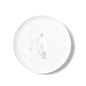 White and Silver Round Plastic Plates - Garden Edge Plate Pro Linens