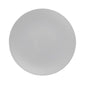 White and Silver Round Plastic Plates - Geo Plate Pro Linens