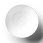 White and Silver Round Plastic Plates - Organic Plate Pro Linens