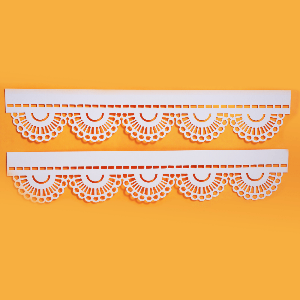 White Border Design Cutouts Paper PRO Indian