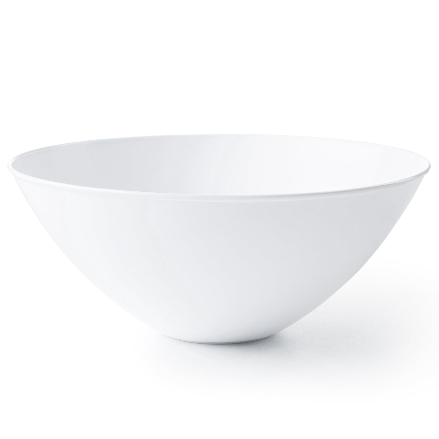 White Organic Plastic Salad Bowl - 2 Pack Serving Bowl Pro Linens