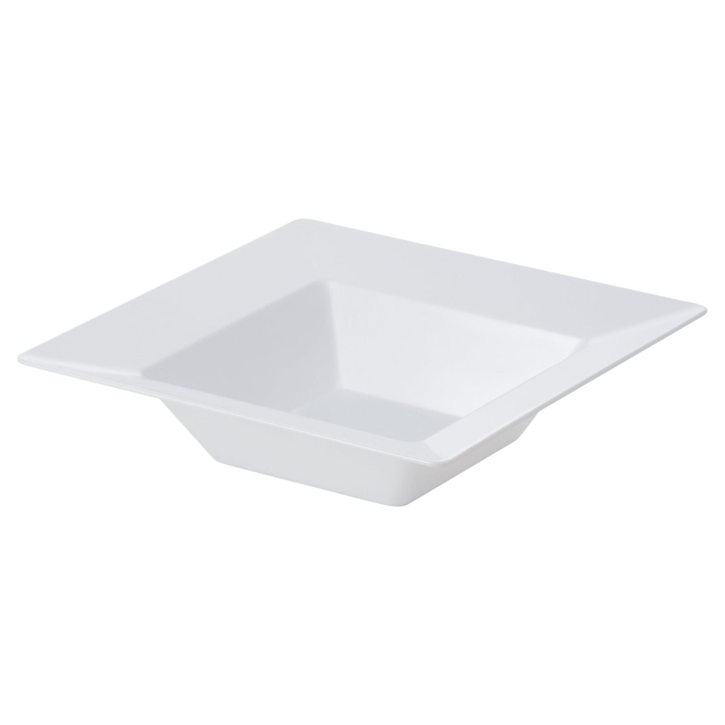 White Rectangle Plastic Dinner Plate 10 Pack - Splendid Plate Pro Linens