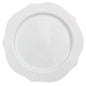 White Round Plastic Dinner Plate 20 Pack - Antique Plate Pro Linens