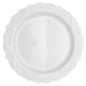 White Round Plastic Dinner Plates - Elegant - Pro Linens