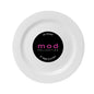 White Round Plastic Plates 20 Pack - Mod - Pro Linens