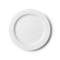 White Round Plastic Plates 30 Pack - Superior - Pro Linens