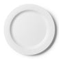 White Round Plastic Plates 30 Pack - Superior - Pro Linens