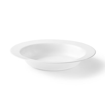 White Round Plastic Plates 30 Pack - Superior - Pro Linens