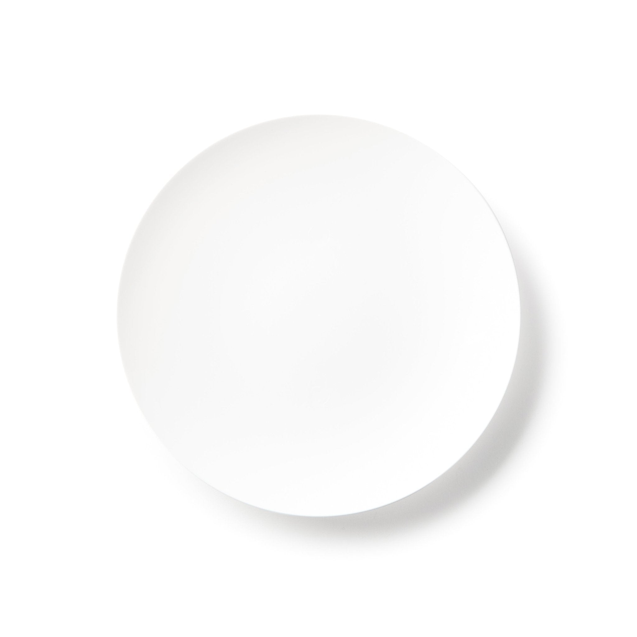 White Round Plastic Plates - Organic - Pro Linens