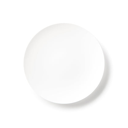 White Round Plastic Plates - Organic - Pro Linens