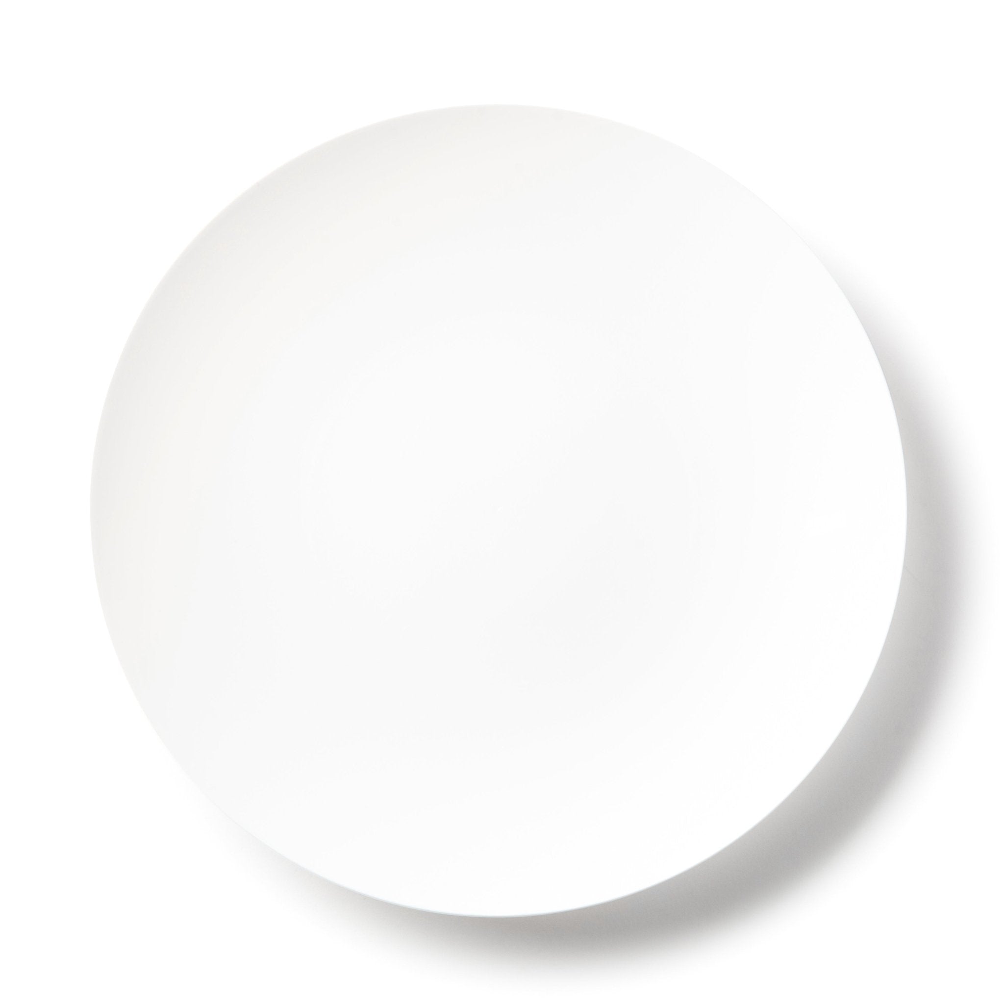 White Round Plastic Plates - Organic - Pro Linens