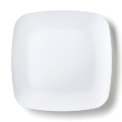 White Square Plastic Plates 10 Pack - Classic - Pro Linens