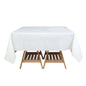 White Square Plastic Table Covers in Lace Design, 65"x65" PVC Waterproof Disposable Tablecloths - Pro Linens