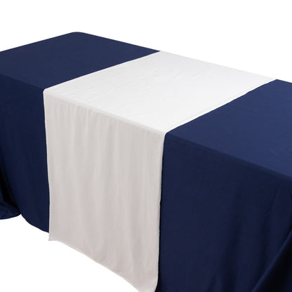 Wide Premium Polyester 24"x72" Table Runner White - Sublimation Printable Banner for Customized Event Branding - Pro Linens